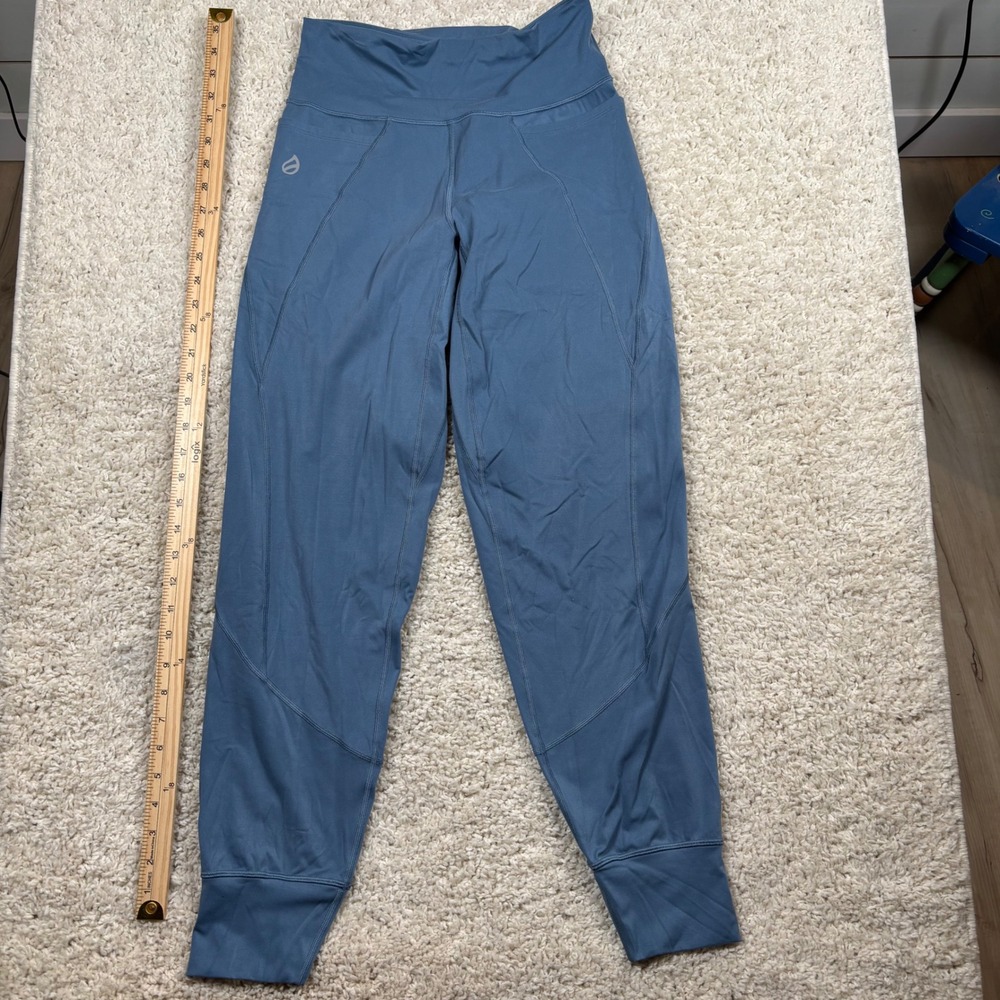 Ptula Bare Joggers Womens‎ Medium Blue High Rise Athletic Yoga Pants Pockets